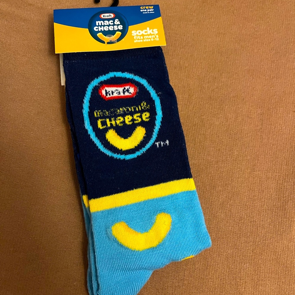 Mac N Cheese Novelty Sock